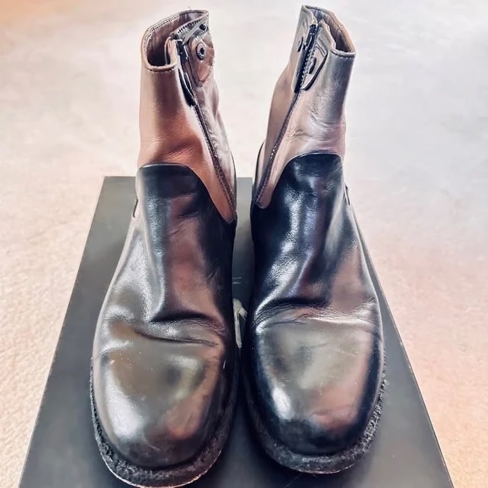 Women's INK Black & Gray Boots, Size 37